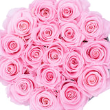 Pink eternity roses that last for years in a box gift for her birthday anniversary and valentine's day