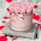 Pink Eternity Roses In Pink Box | Infinity Roses - The Luxury Box USA