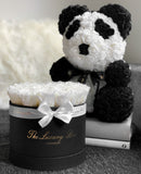 Red Eternity Roses In Black Box | Infinity Roses - The Luxury Box USA