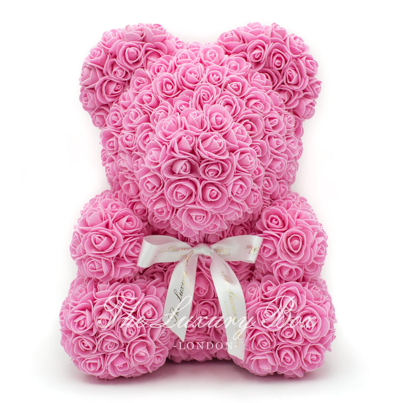 Ultimate Luxury Rose Bear - Platinum Silver – Jessica Florals