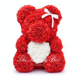 Red Rose Bear with Heart