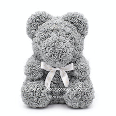 Gray rose bear on sale