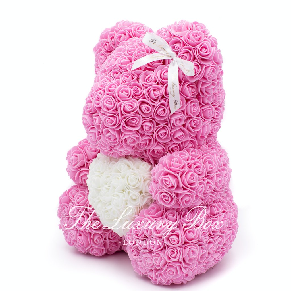 pink rose bear