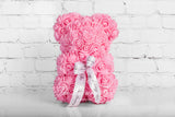 Small Rose Bear - Pink - 10IN. - Luxury Box London